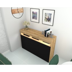 Komoda Luna 3D + LED
