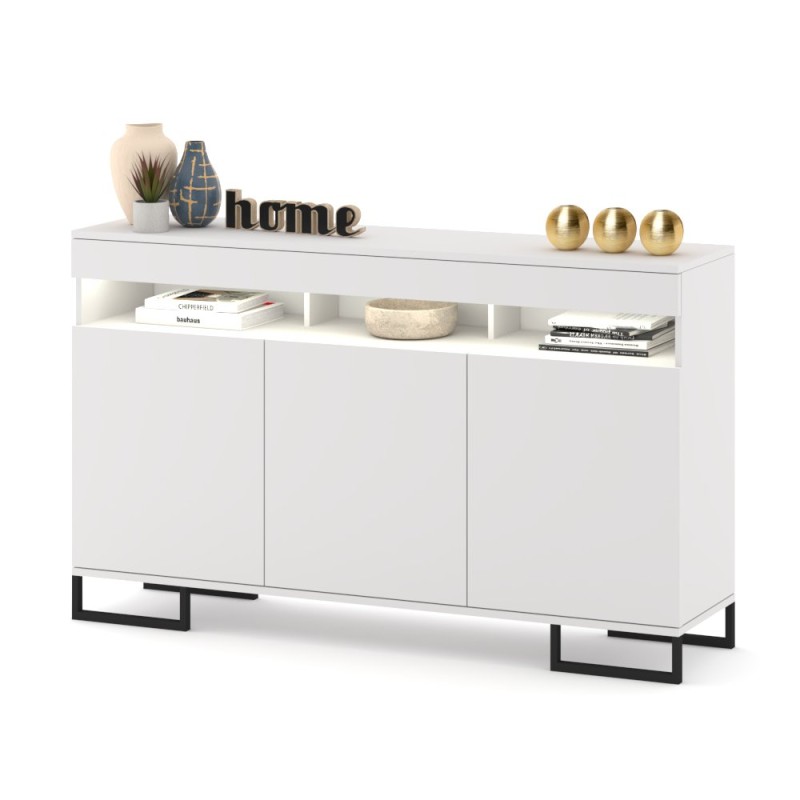 Komoda Luna 3D Kwadro + LED