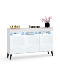 Komoda Luna 3D Skandi + LED