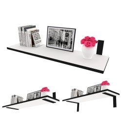 PÓŁKA DIANA 80 CM BIAŁY MAT RANT