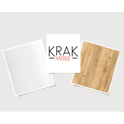 Słupek Kuchenny Stojąca Szafka Kuchenna KIRA Biała Dąb Craft 60x200cm