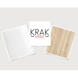 Słupek Kuchenny Stojąca Szafka Kuchenna KIRA Biała Dąb Sonoma 60x200cm