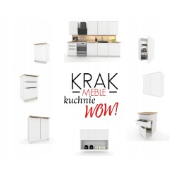 Szafka Kuchenna Stojąca Dolna KIRA Biała 80cm z blatem Cichy Domyk