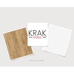 Szafka Kuchenna Stojąca Dolna KIRA Dąb Craft Biała 80cm blat Cichy Domyk