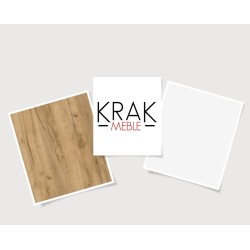 Szafka Kuchenna Szuflady Stojąca KIRA Biała Dąb Craft 60cm Cichy Domyk