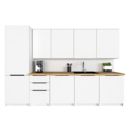 Szafka Kuchenna Wisząca Górna Premium KIRA Biała 80cm tip-on Blum