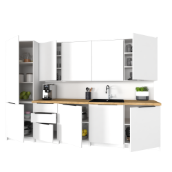 Szafka Kuchenna Wisząca Górna Premium KIRA Biała 80cm tip-on Blum