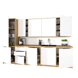 Szafka Kuchenna Wisząca Górna Premium KIRA Craft Biała 60cm tip-on Blum