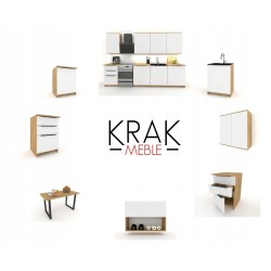 Szafka Kuchenna Wisząca Górna Premium KIRA Craft Biała 60cm tip-on Blum