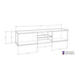 SZAFKA RTV GLORIA + LED