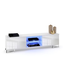SZAFKA RTV GLORIA SILVER + LED