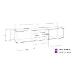 SZAFKA RTV KING BLACK