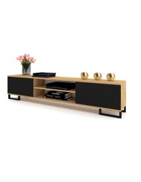 SZAFKA RTV KING BLACK 200 KWADRO