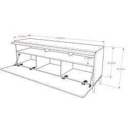 SZAFKA RTV PLAY NOWY SKANDI + LED