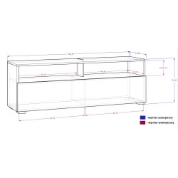 SZAFKA RTV PLAY OPEN + LED
